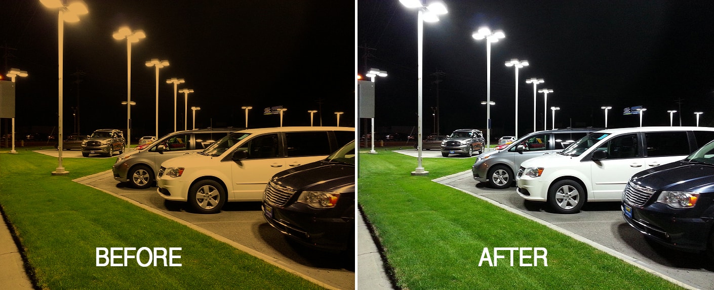 parking lot lighting in hollister ca